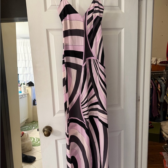 Emilio Pucci Backless Dress in Black, White, and Pink - Picture 4 of 7